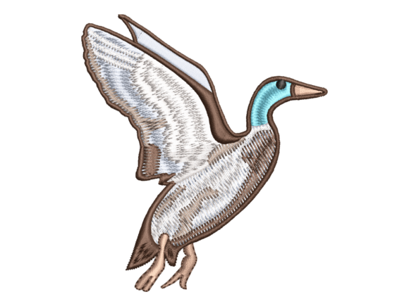 Blue Heron Embroidery Design