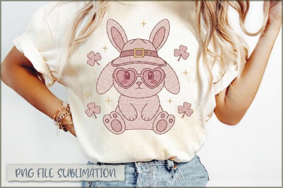 Bunny Leprechaun Embroidery PNG