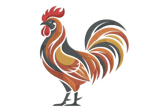 Chicken Embroidery Design