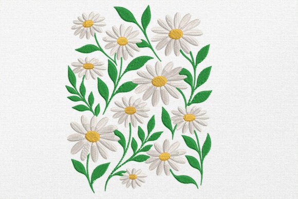 Daisy Embroidery Flower Design