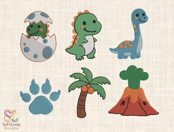 Dino-mite Adventure Embroidery Set