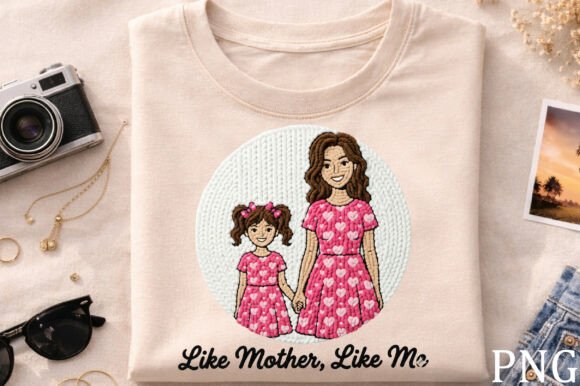 Like Mother Like Me Embroidery PNG