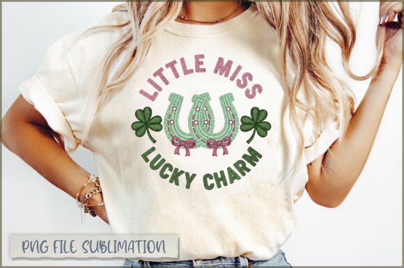 Little Miss Lucky Charm Embroidery PNG