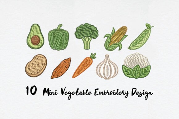 Mini Vegetable Embroidery Review