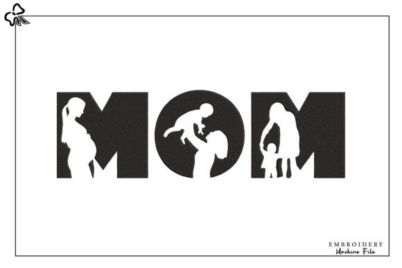 Mom Life Embroidery