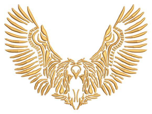 Phoenix Wings Embroidery Design