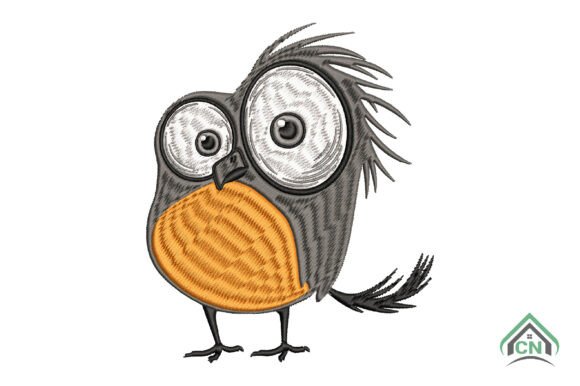 Quirky Bird Embroidery Design