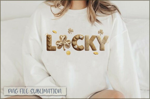 St. Patricks Lucky Clover Embroidery PNG