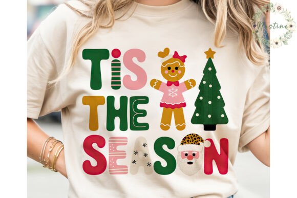 Tis the Season Embroidery PNG Clipart